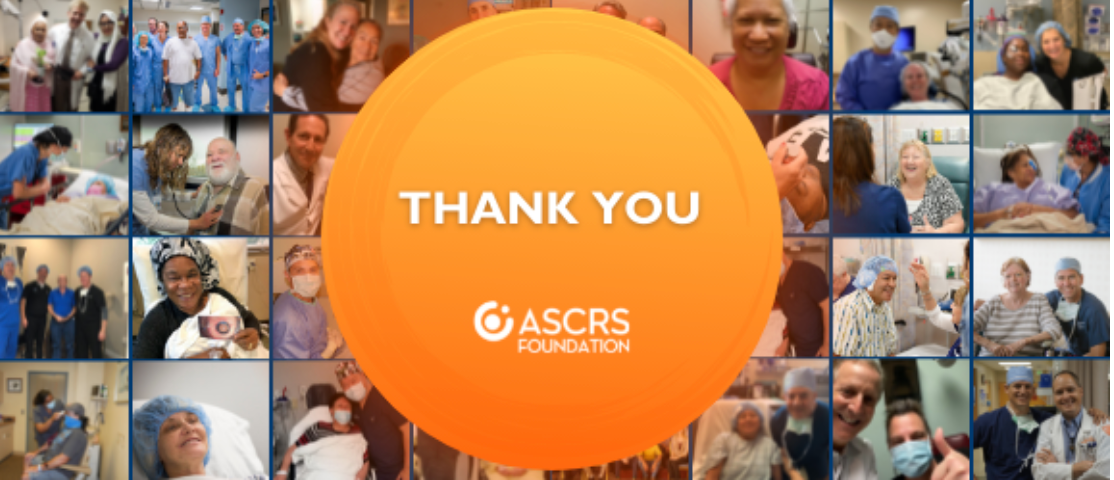 ASCRS Foundation, Aerie raise over $100,000 for cataract surgery patients