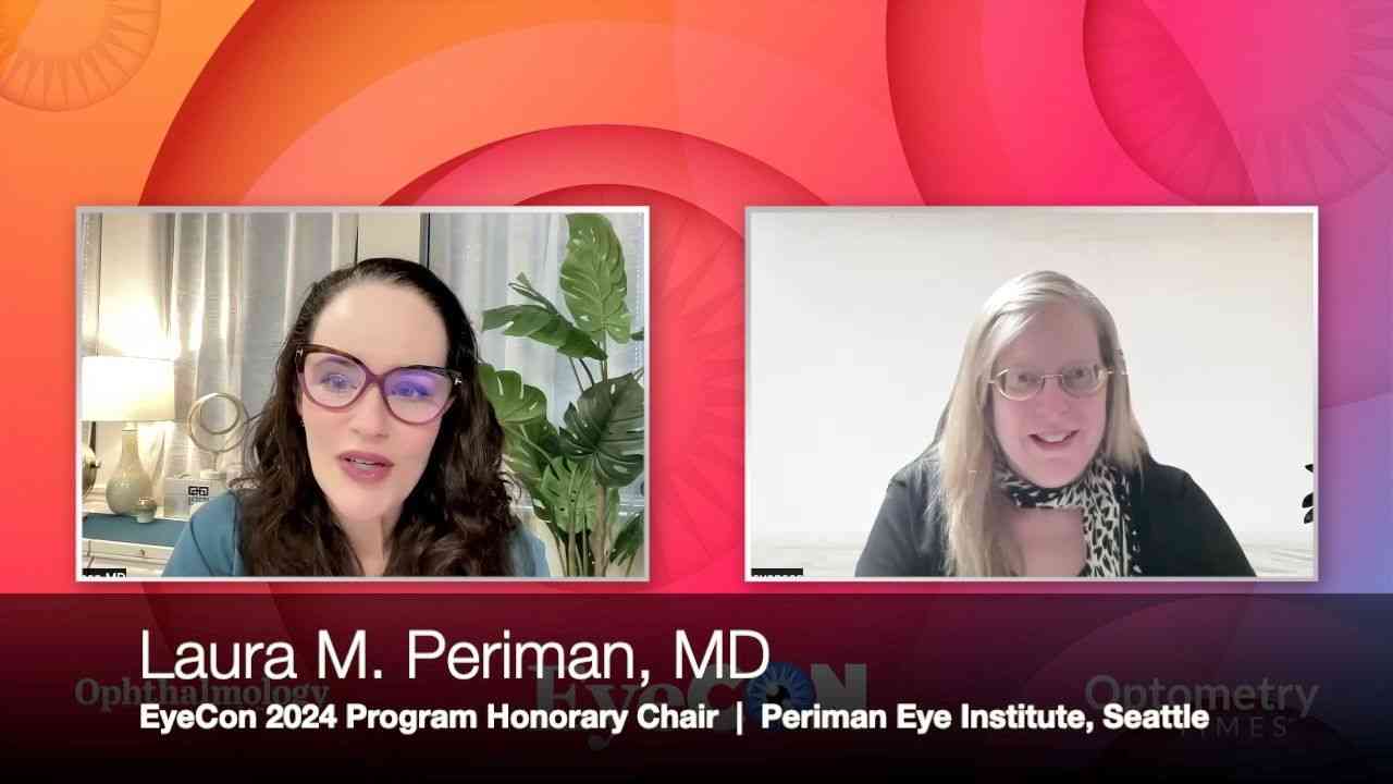 EyeCon 2024: Laura M. Periman, MD, shares her passion for dry eye disease, discussing her surprising discovery of the Alpenglow Sign in Demodex blepharitis