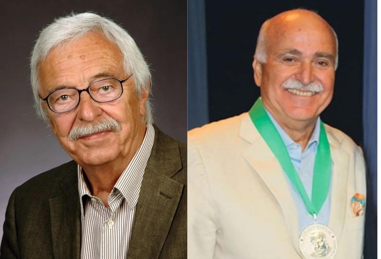 Prof Herbert Kaufmann (left) and Prof Ioannis G. Pallikaris (right). Images courtesy of German Ophthalmological Society.