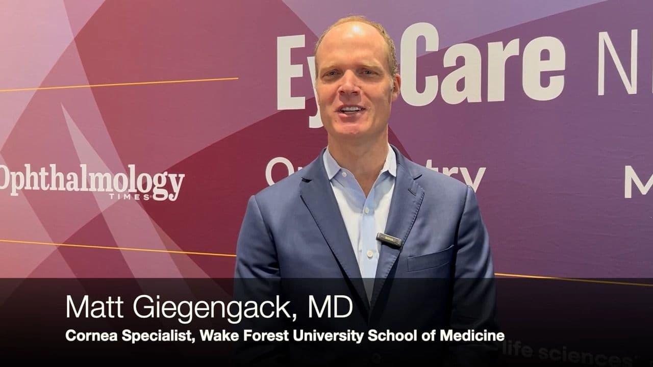 AAO 2024: Matt Giegengack, MD: Injectable endothelial cell therapy shows promise for improving vision and reducing glare in corneal edema